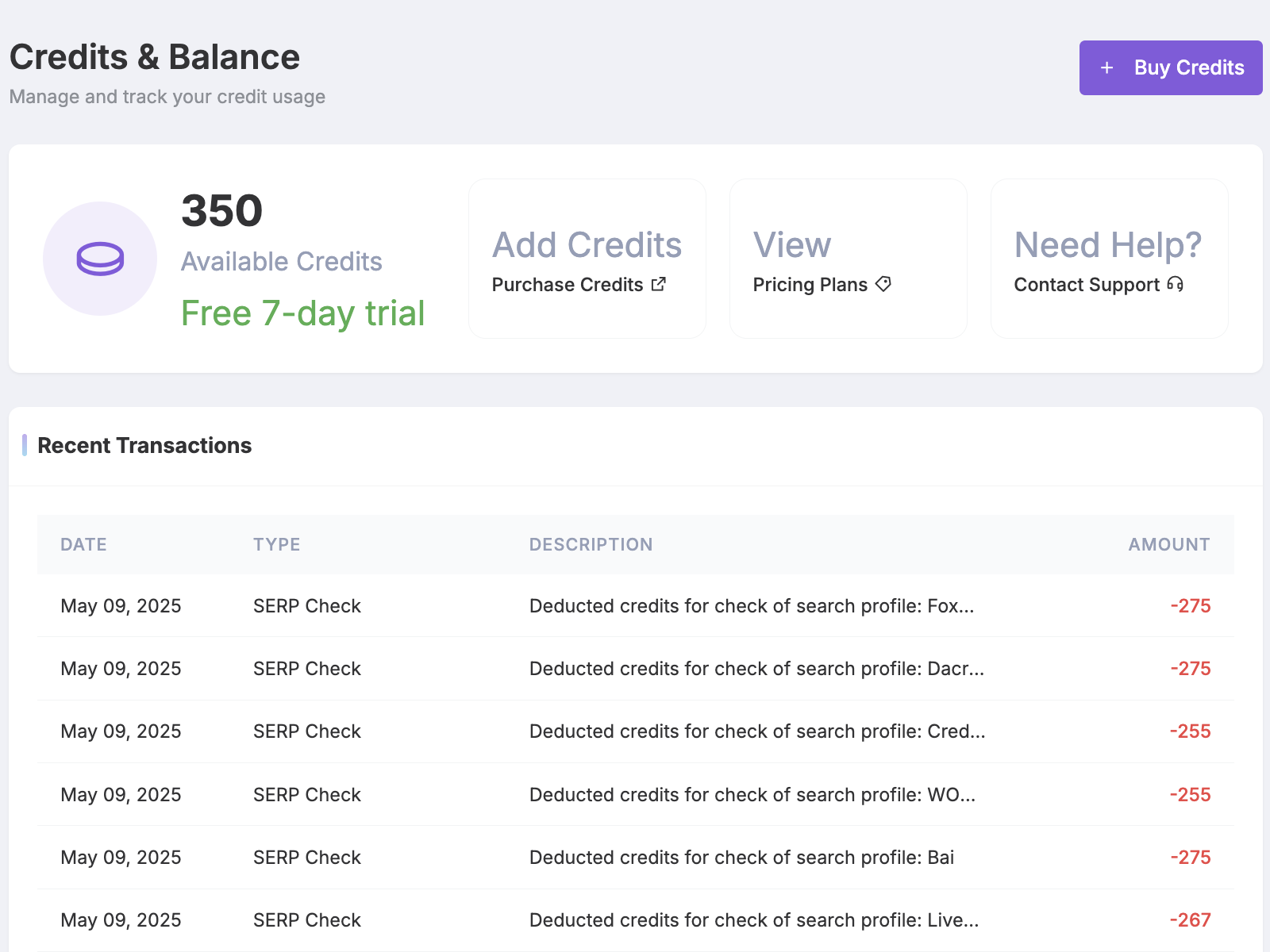 Try Our SERP Tracking Tool Free for 7 Days